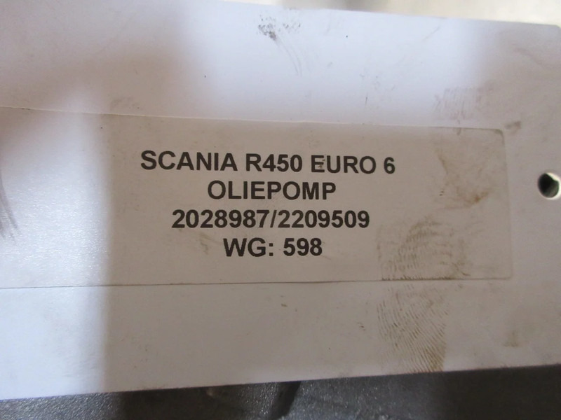 Scania R450 2028987/2209509 OLIEPOMP EURO 6 - Pompa minyak untuk Truk: gambar 5 Scania R450 2028987/2209509 OLIEPOMP EURO 6 - Pompa minyak untuk Truk: gambar 5