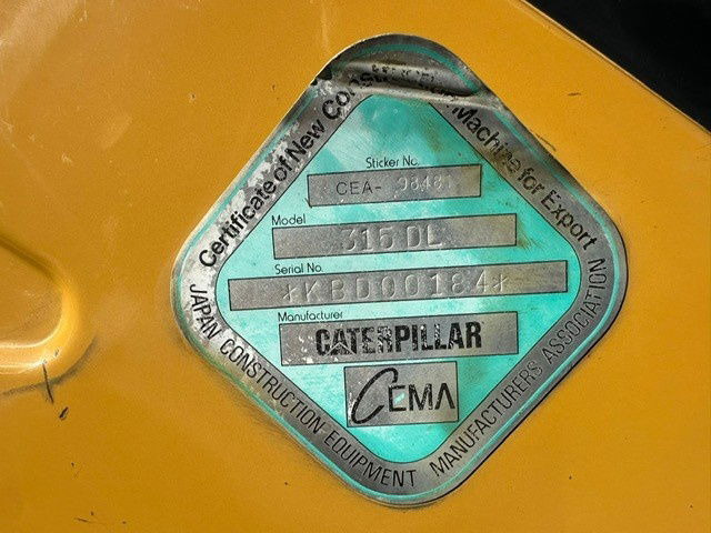 Caterpillar 315DL Material Handler - Ekskavator perayap: gambar 5 Caterpillar 315DL Material Handler - Ekskavator perayap: gambar 5