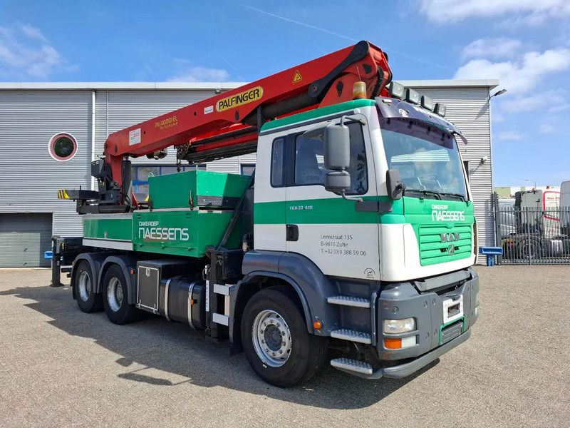 MAN TGA 33.410 / 6X4 / PALFINGER PK4000 1EL ROOFER CRANE / 25M / REMOTE / 2X BIG AXLE / 490677 KM / MANUAL / EURO-3 / 2005 - Truk derek: gambar 4 MAN TGA 33.410 / 6X4 / PALFINGER PK4000 1EL ROOFER CRANE / 25M / REMOTE / 2X BIG AXLE / 490677 KM / MANUAL / EURO-3 / 2005 - Truk derek: gambar 4