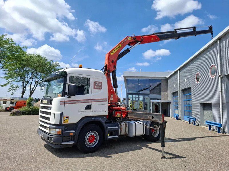 Scania 124G-420 / RETARDER / PALFINGER PK32080 / DOUBLE TANK / AIRCO / GOOD CONDITION / MANUAL / EURO-3 / 2004 - Truk derek: gambar 2 Scania 124G-420 / RETARDER / PALFINGER PK32080 / DOUBLE TANK / AIRCO / GOOD CONDITION / MANUAL / EURO-3 / 2004 - Truk derek: gambar 2