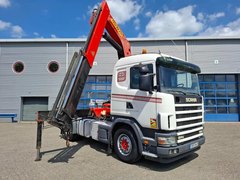 Scania 124G-420 / RETARDER / PALFINGER PK32080 / DOUBLE TANK / AIRCO / GOOD CONDITION / MANUAL / EURO-3 / 2004 - Truk derek: gambar 3 Scania 124G-420 / RETARDER / PALFINGER PK32080 / DOUBLE TANK / AIRCO / GOOD CONDITION / MANUAL / EURO-3 / 2004 - Truk derek: gambar 3