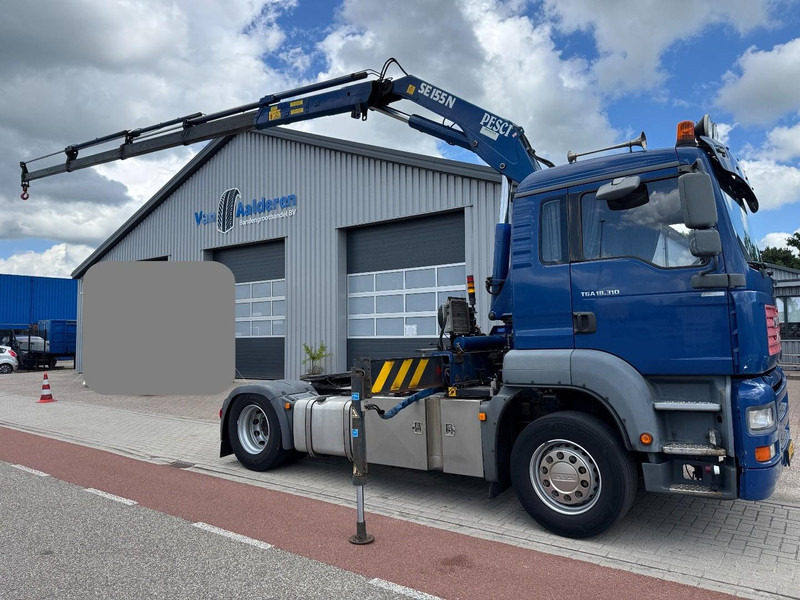 MAN TGA 18.310, Crane Pesci SE155N/4, Manual Kran, Grua, Grue, Kraan - Tractor head: gambar 1 MAN TGA 18.310, Crane Pesci SE155N/4, Manual Kran, Grua, Grue, Kraan - Tractor head: gambar 1