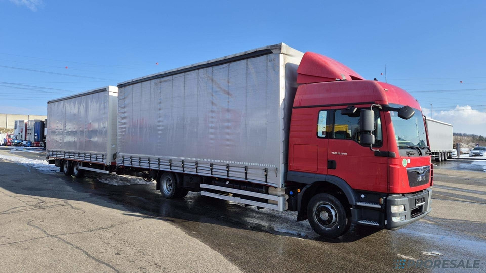 MAN TGM 15.290 4x2 BL EURO 6 - velkoobjemová souprava - prodejné jen s přívěsem BG P0455 - cena je za celou soupravu - Truk dengan terpal samping: gambar 1 MAN TGM 15.290 4x2 BL EURO 6 - velkoobjemová souprava - prodejné jen s přívěsem BG P0455 - cena je za celou soupravu - Truk dengan terpal samping: gambar 1