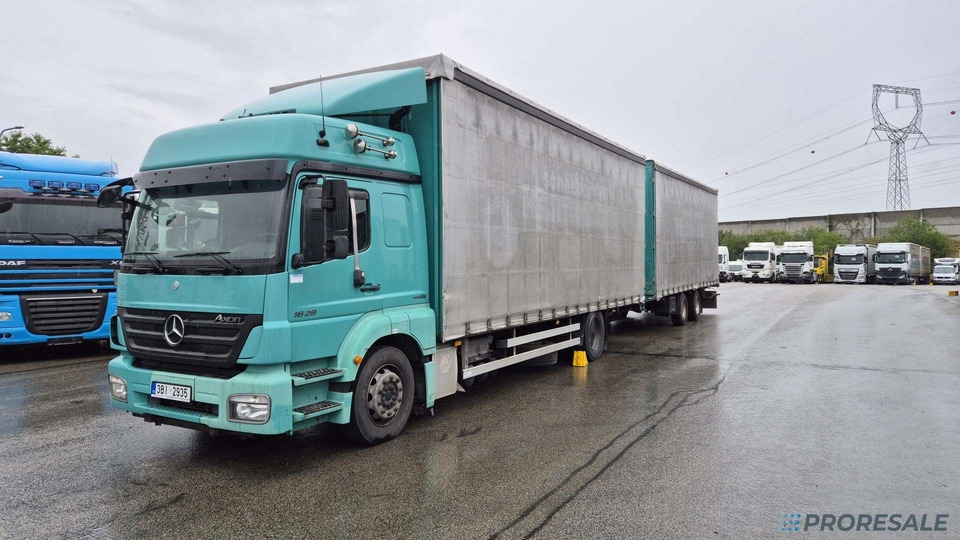 MERCEDES-BENZ AXOR 1829 L EURO 5 velkoobjemová souprava - prodejné jen s přívěsem RUFA ZTC 13-21 P0470Z - cena je za celou soupravu - Truk dengan terpal samping: gambar 2 MERCEDES-BENZ AXOR 1829 L EURO 5 velkoobjemová souprava - prodejné jen s přívěsem RUFA ZTC 13-21 P0470Z - cena je za celou soupravu - Truk dengan terpal samping: gambar 2