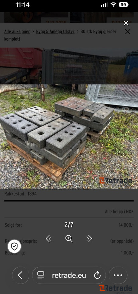 30 stk Bygg gjerder komplett - Membangun inventaris: gambar 2 30 stk Bygg gjerder komplett - Membangun inventaris: gambar 2