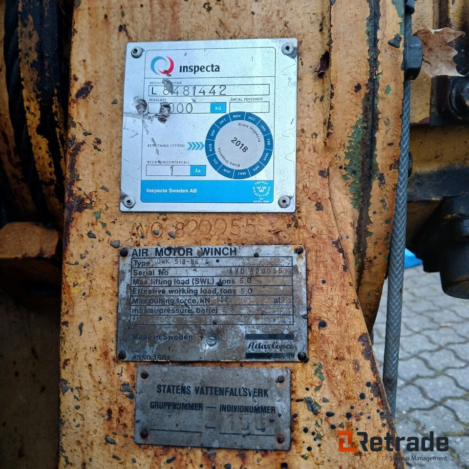 Atlas Copco OWK 513-56 Spil - Mesin derek: gambar 4 Atlas Copco OWK 513-56 Spil - Mesin derek: gambar 4