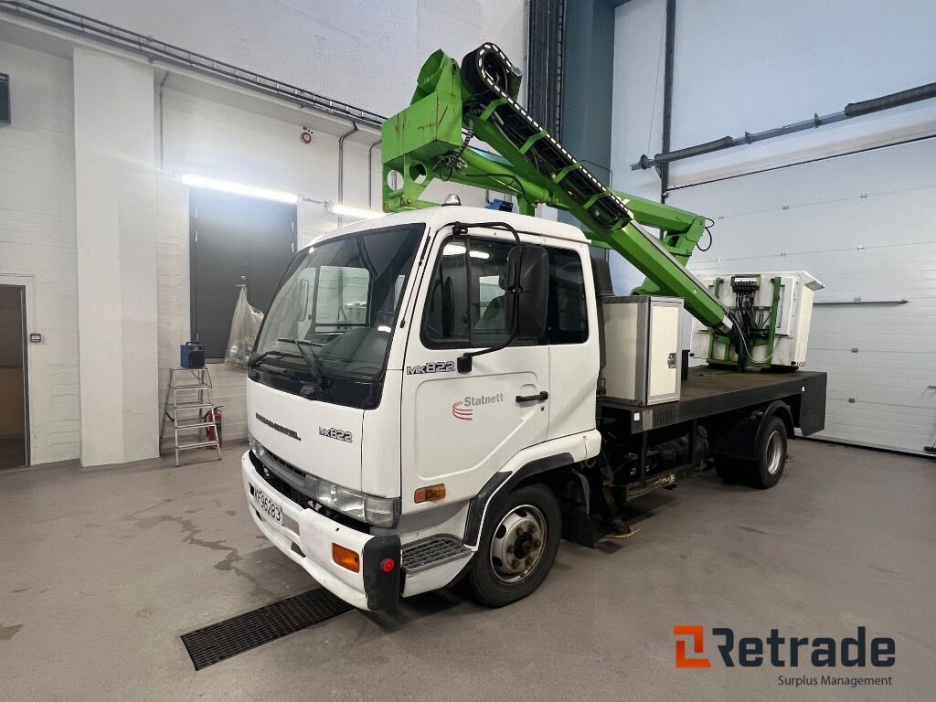 Crane truck NISSAN MK822 + Nifty lift V160 - Platform udara yang dipasang di truk: gambar 3 Crane truck NISSAN MK822 + Nifty lift V160 - Platform udara yang dipasang di truk: gambar 3
