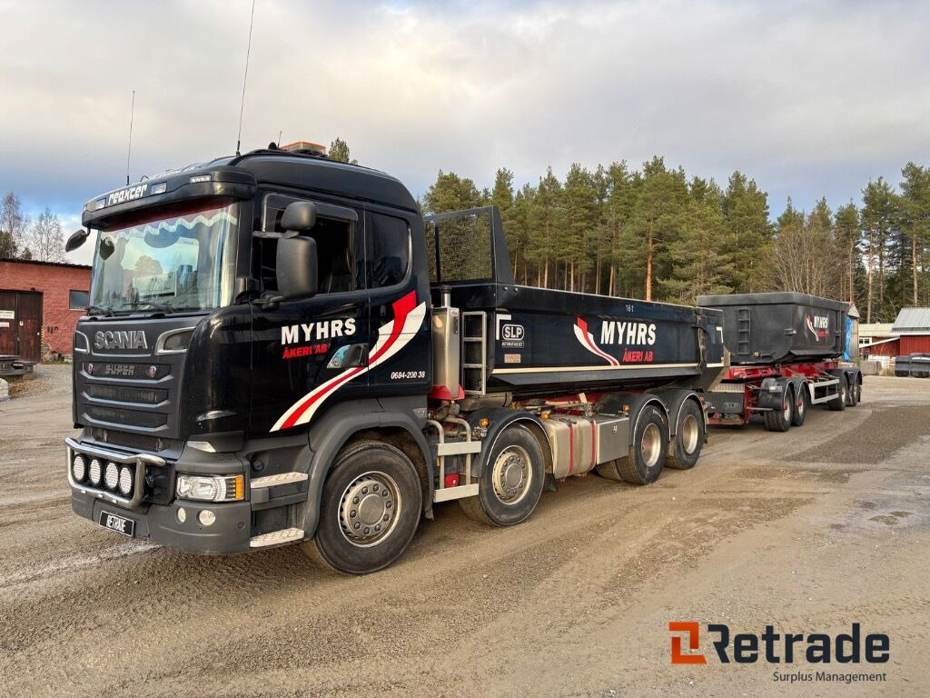 Kassettbilsekipage Scania R730 8X4 - Truk jungkit, Trailer lewati: gambar 1 Kassettbilsekipage Scania R730 8X4 - Truk jungkit, Trailer lewati: gambar 1