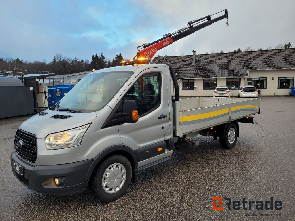 Lätt lastbil med flak och kran , Ford Transit 350 2.2 TDCi - Mobil: gambar 1 Lätt lastbil med flak och kran , Ford Transit 350 2.2 TDCi - Mobil: gambar 1