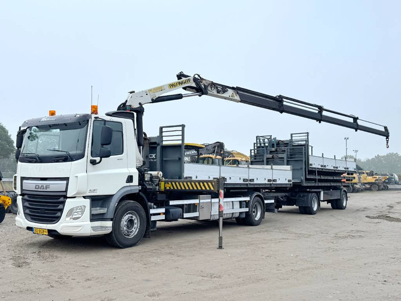 DAF CF400 + 17m Palfinger Crane / kran + Trailer - Hook lift, Truk derek: gambar 2 DAF CF400 + 17m Palfinger Crane / kran + Trailer - Hook lift, Truk derek: gambar 2