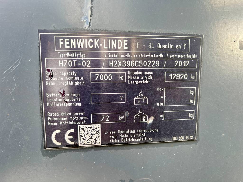 Forklift LPG Linde H70T-02 Side shift / Fork positioners: gambar 13