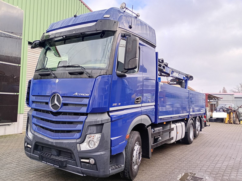 Mercedes-Benz 2545 mit Kran 6X2 Euro6 Atlas 170.2 10,8m Kran - Truk flatbed, Truk derek: gambar 2 Mercedes-Benz 2545 mit Kran 6X2 Euro6 Atlas 170.2 10,8m Kran - Truk flatbed, Truk derek: gambar 2