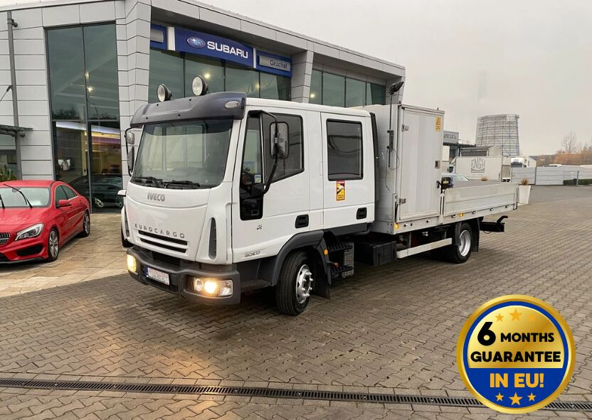 Iveco Eurocargo ML80E17 / HDS HMF / 1 Owner / Doka - Truk flatbed, Truk derek: gambar 1 Iveco Eurocargo ML80E17 / HDS HMF / 1 Owner / Doka - Truk flatbed, Truk derek: gambar 1