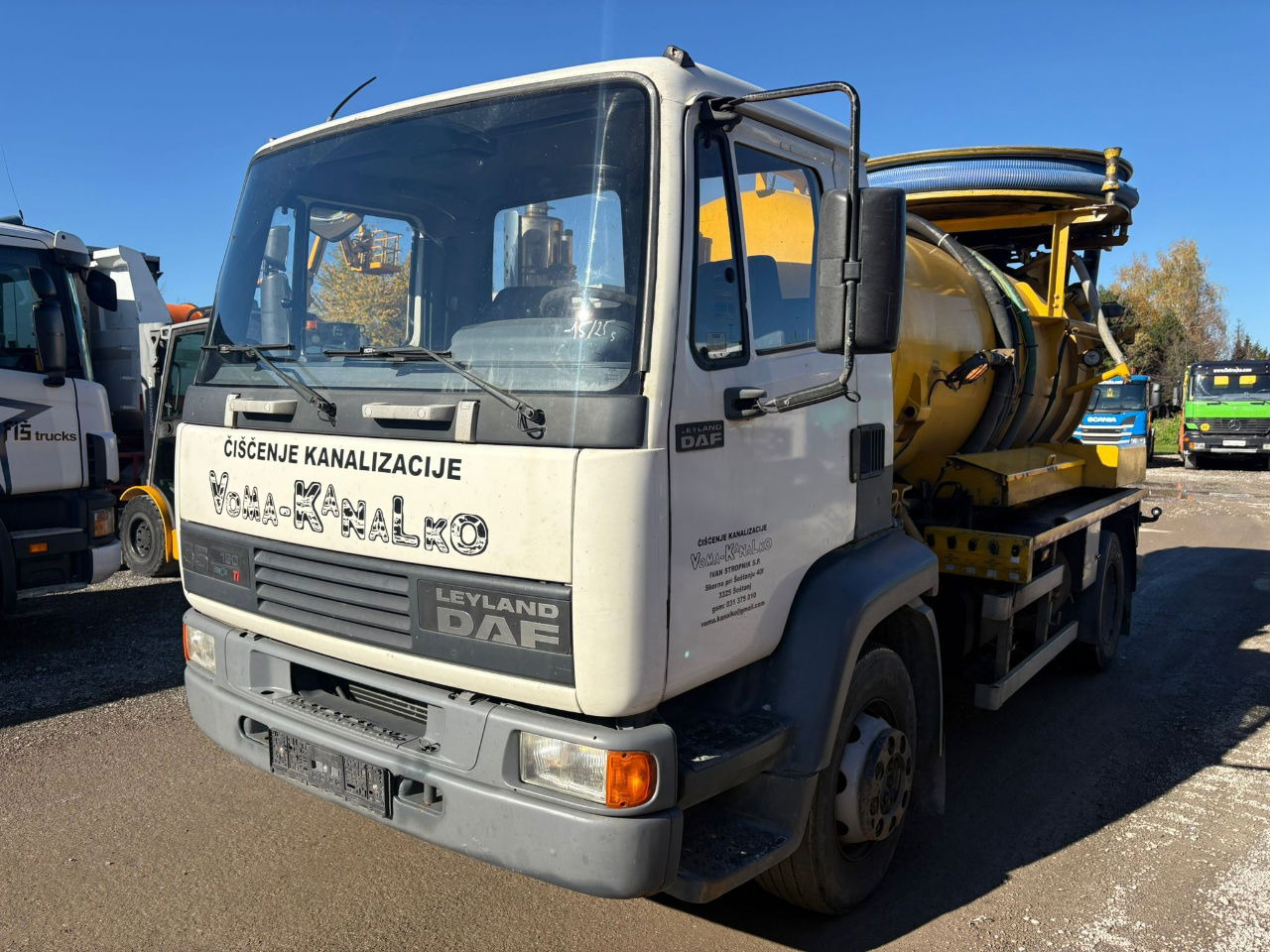 DAF AE55 4x2 vacuum + pressure truck - 8000 liters - Truk vakum: gambar 1 DAF AE55 4x2 vacuum + pressure truck - 8000 liters - Truk vakum: gambar 1