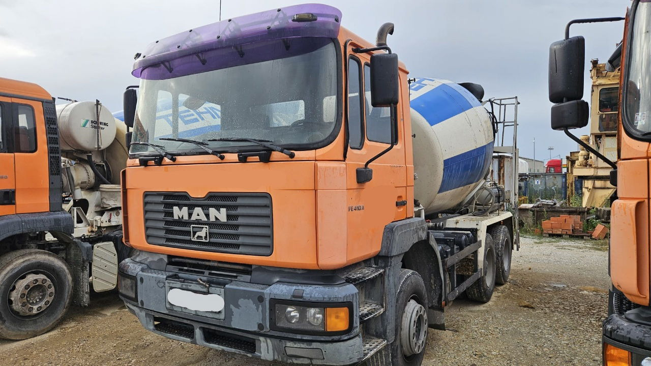 MAN FE 410A 8x4 mixer - 7m3 - euro 3 - Truk pengaduk beton: gambar 1 MAN FE 410A 8x4 mixer - 7m3 - euro 3 - Truk pengaduk beton: gambar 1