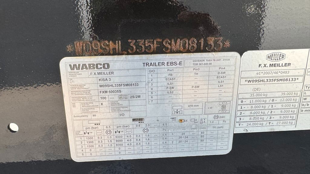 Leasing  Meiller Kisa 3 - 3-Axle Tipper Trailer - hydr. back Meiller Kisa 3 - 3-Axle Tipper Trailer - hydr. back: gambar 14