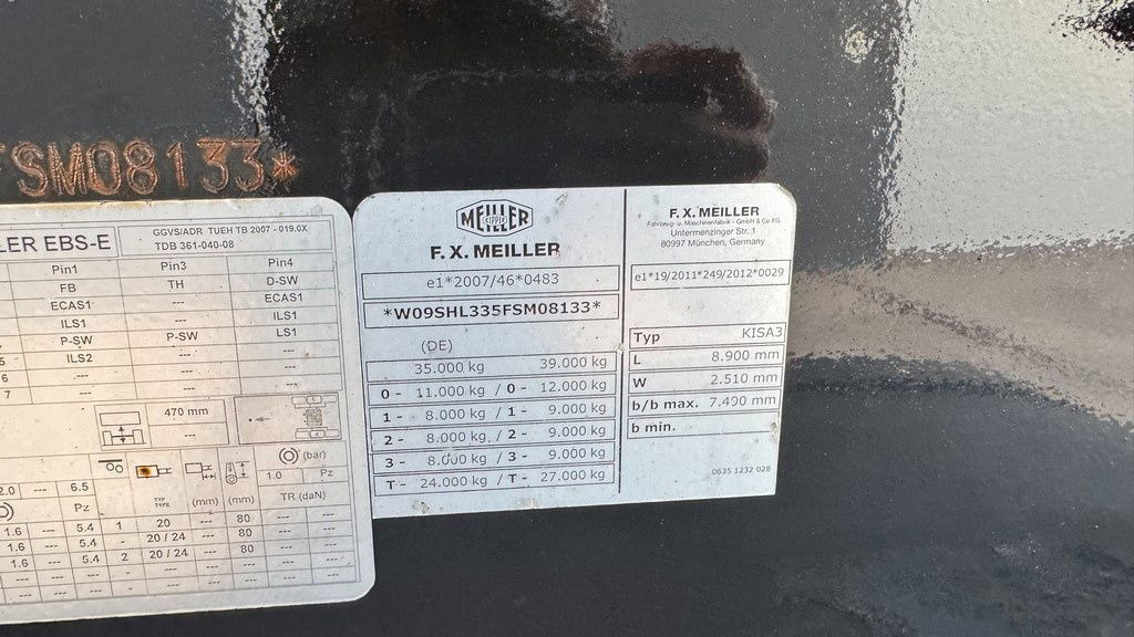 Leasing  Meiller Kisa 3 - 3-Axle Tipper Trailer - hydr. back Meiller Kisa 3 - 3-Axle Tipper Trailer - hydr. back: gambar 15