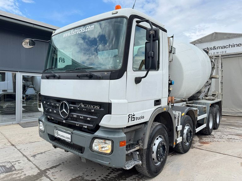 Mercedes-Benz Actros 3241 8x4 mixer 9m3 - Truk pengaduk beton: gambar 1 Mercedes-Benz Actros 3241 8x4 mixer 9m3 - Truk pengaduk beton: gambar 1