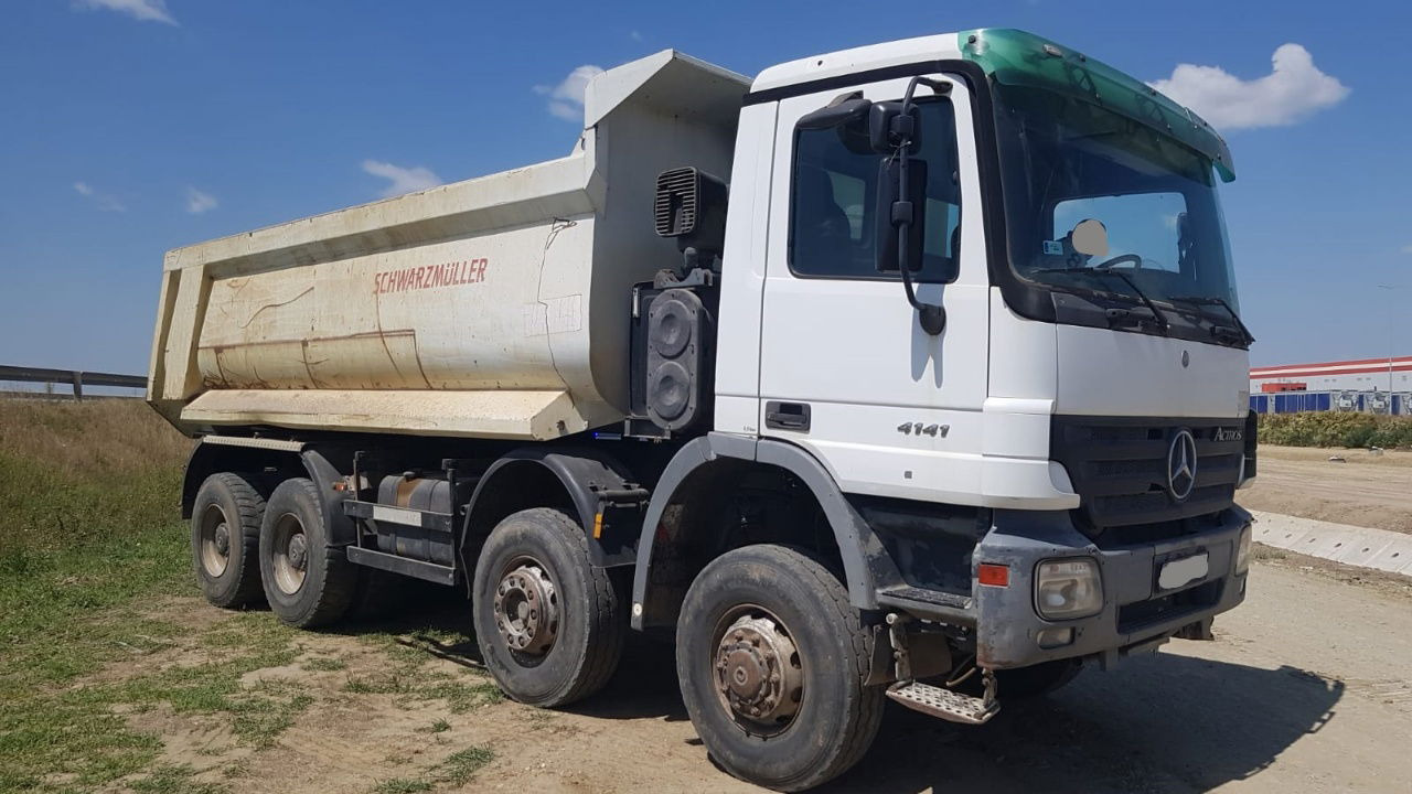 Mercedes-Benz Actros 4141 K 8x6 schwarzmuller mulda tipper - Truk jungkit: gambar 4 Mercedes-Benz Actros 4141 K 8x6 schwarzmuller mulda tipper - Truk jungkit: gambar 4