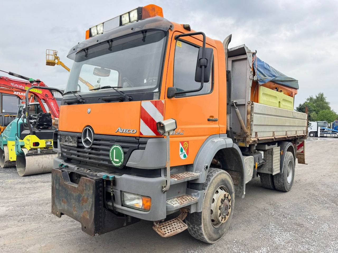 Mercedes-Benz Atego 1828 AK 4X4 meiller tipper - snow plow - salt spreader - Truk jungkit: gambar 1 Mercedes-Benz Atego 1828 AK 4X4 meiller tipper - snow plow - salt spreader - Truk jungkit: gambar 1