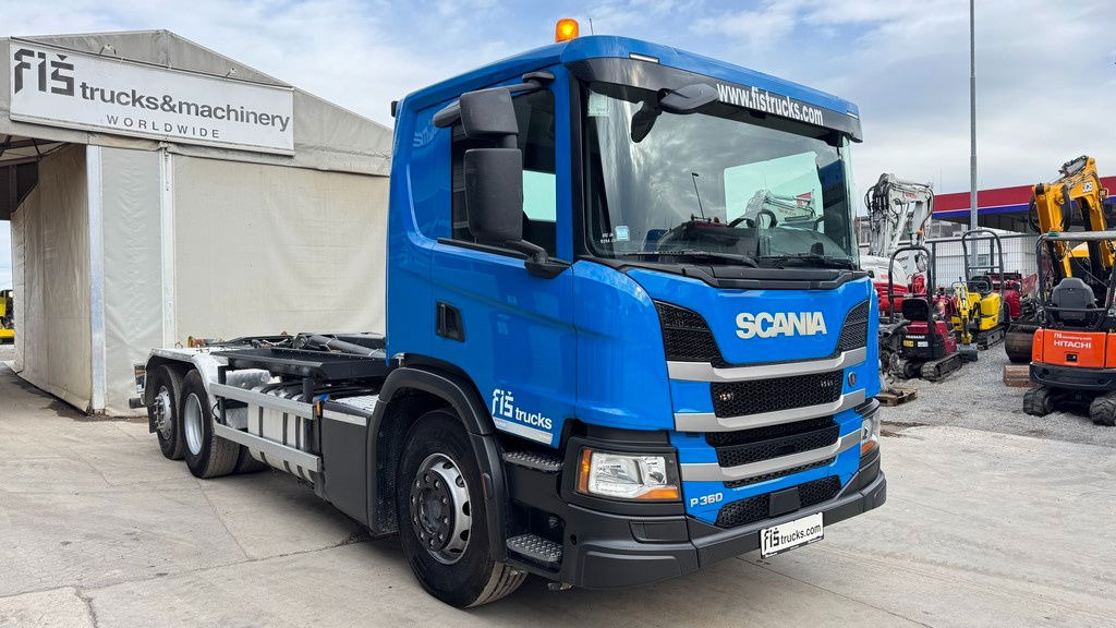 Scania P 360 6x2 palfinger abroll tipper - steering axle - Pengangkut kontainer/ Container truck: gambar 3 Scania P 360 6x2 palfinger abroll tipper - steering axle - Pengangkut kontainer/ Container truck: gambar 3