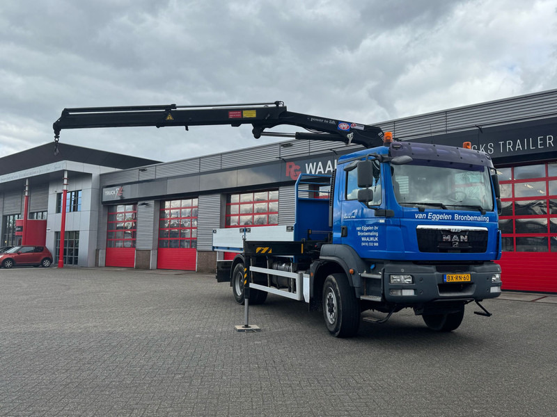 MAN TGM 18-290 4x4 Kraan met Open laadbak HMF Kraan 13 T - Truk derek: gambar 5 MAN TGM 18-290 4x4 Kraan met Open laadbak HMF Kraan 13 T - Truk derek: gambar 5