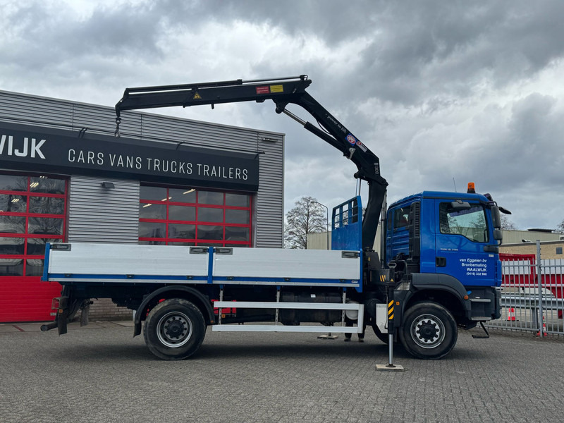 MAN TGM 18-290 4x4 Kraan met Open laadbak HMF Kraan 13 T - Truk derek: gambar 2 MAN TGM 18-290 4x4 Kraan met Open laadbak HMF Kraan 13 T - Truk derek: gambar 2