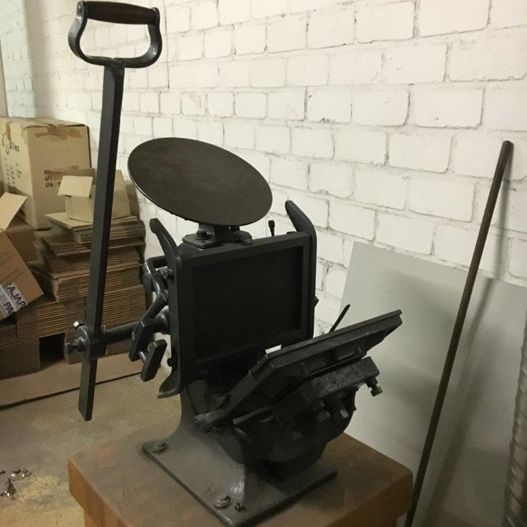 Boston hand crucible press - Mesin percetakan: gambar 1 Boston hand crucible press - Mesin percetakan: gambar 1