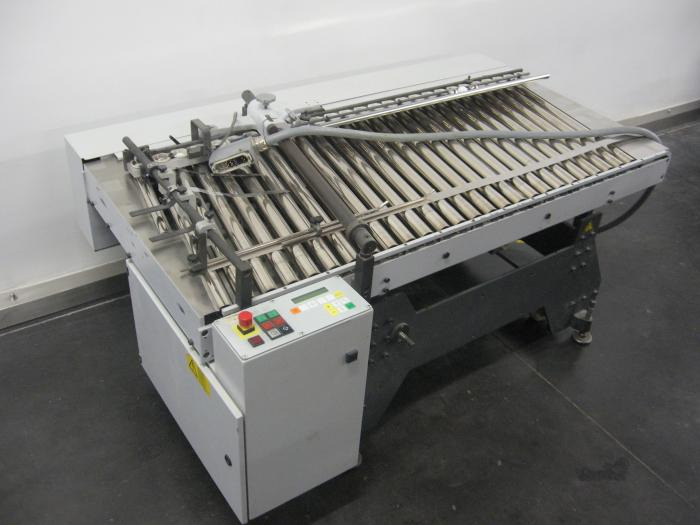 Heidelberg steel mobile, height-adjustable SRT 66 F-re-D inclined roller table (finishing station) - Mesin lipat: gambar 2 Heidelberg steel mobile, height-adjustable SRT 66 F-re-D inclined roller table (finishing station) - Mesin lipat: gambar 2