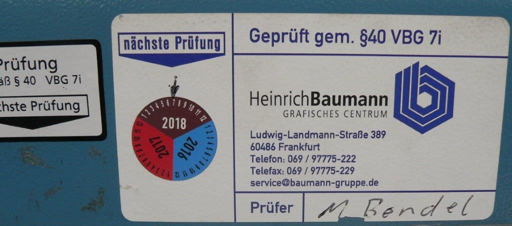 High-speed cutter Wohlenberg WP 92 SPM - Mesin potong kertas: gambar 4 High-speed cutter Wohlenberg WP 92 SPM - Mesin potong kertas: gambar 4