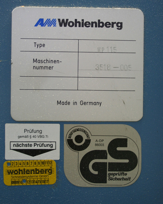 Wohlenberg 115 MCS-2 cutting machine - Mesin potong kertas: gambar 2 Wohlenberg 115 MCS-2 cutting machine - Mesin potong kertas: gambar 2