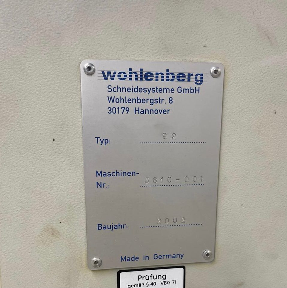 Wohlenberg cut-tec 92 high-speed cutter - Mesin potong kertas: gambar 2 Wohlenberg cut-tec 92 high-speed cutter - Mesin potong kertas: gambar 2