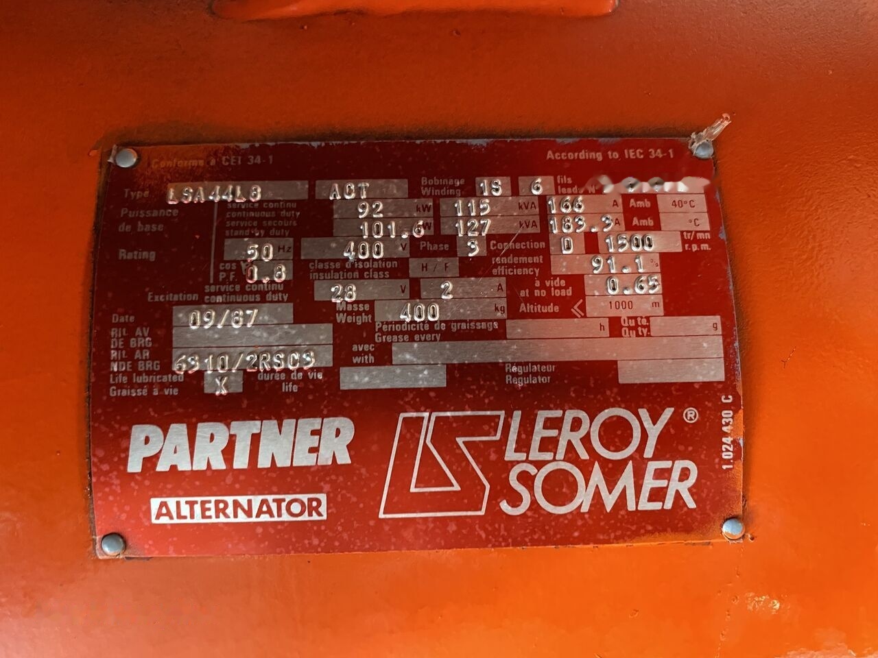 Renault 115 kVa diesel - Genset: gambar 5 Renault 115 kVa diesel - Genset: gambar 5