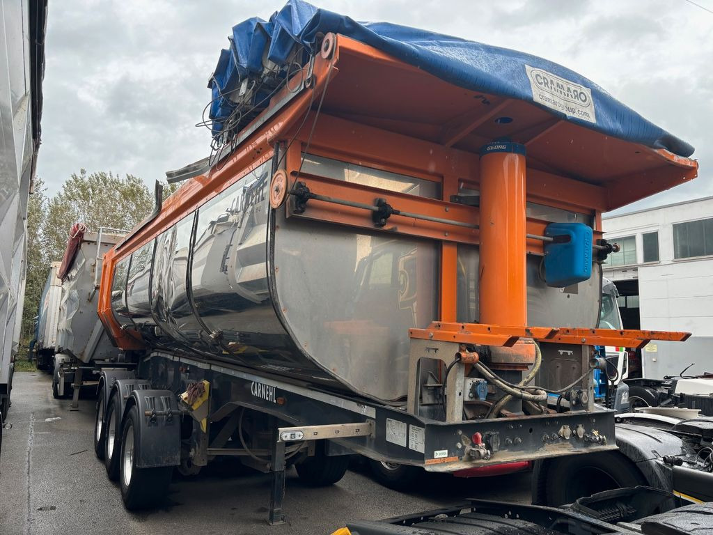 Semi-trailer jungkit Carnehl Thermo Stahlrundmulde/Luft/ Alufelgen: gambar 6
