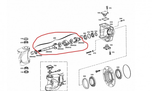 Valtra S280 Front Axle Drive Shaft Lhs Rhs Zf As2075, 0501.006.312, V35124500 - As roda depan: gambar 1 Valtra S280 Front Axle Drive Shaft Lhs Rhs Zf As2075, 0501.006.312, V35124500 - As roda depan: gambar 1