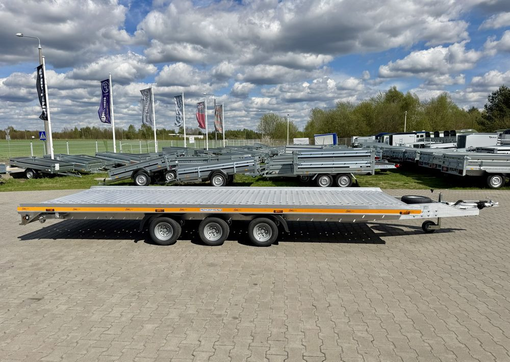 GROMEX L3-3500-6 | 600 x 210 cm / 3500 kg / lampy LED / koło zapasowe / najazdy ALU - Trailer autotransporter: gambar 2 GROMEX L3-3500-6 | 600 x 210 cm / 3500 kg / lampy LED / koło zapasowe / najazdy ALU - Trailer autotransporter: gambar 2