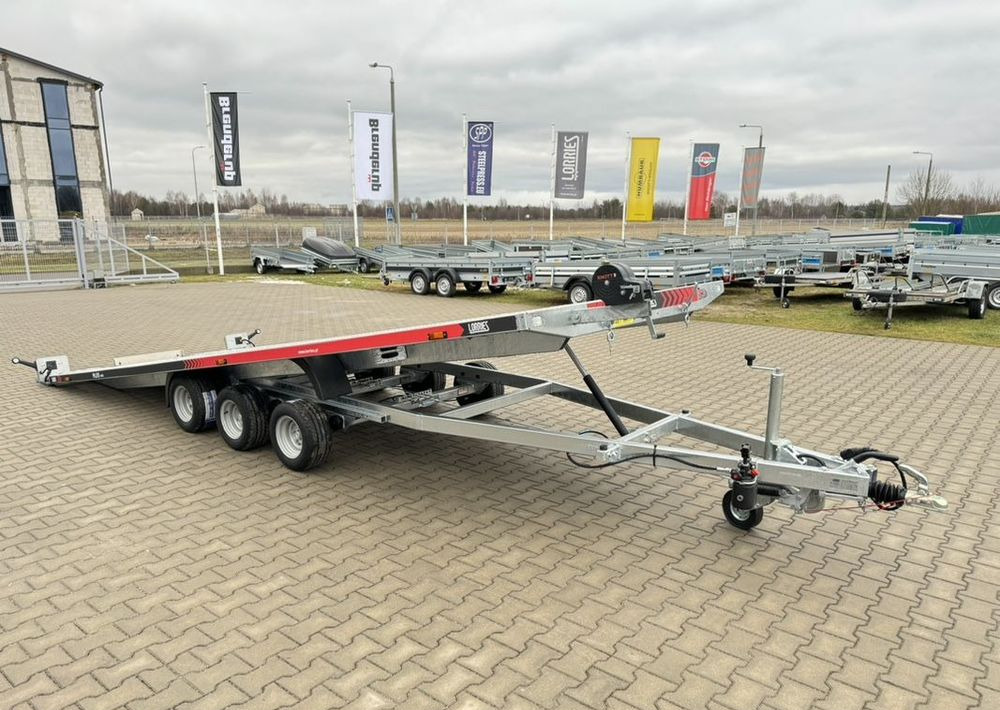 Trailer autotransporter Lorries Lorries PLI35-6021 - laweta trzyosiowa uchylna lampy LED pompa hydrauliczna wypełnienie podłogi ALU: gambar 18