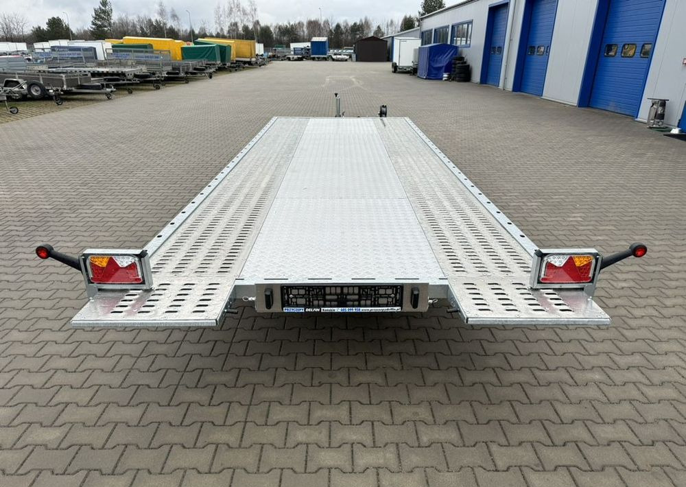 Trailer autotransporter Lorries Lorries PLI35-6021 - laweta trzyosiowa uchylna lampy LED pompa hydrauliczna wypełnienie podłogi ALU: gambar 7