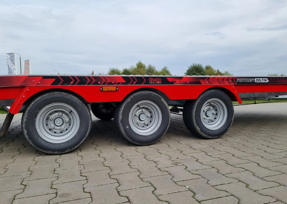 Trailer autotransporter baru TA-NO TA-NO Scorpio 55 PREMIUM laweta 3 osiowa 5.5m 3500kg DMC najazdy niski załadunek: gambar 17