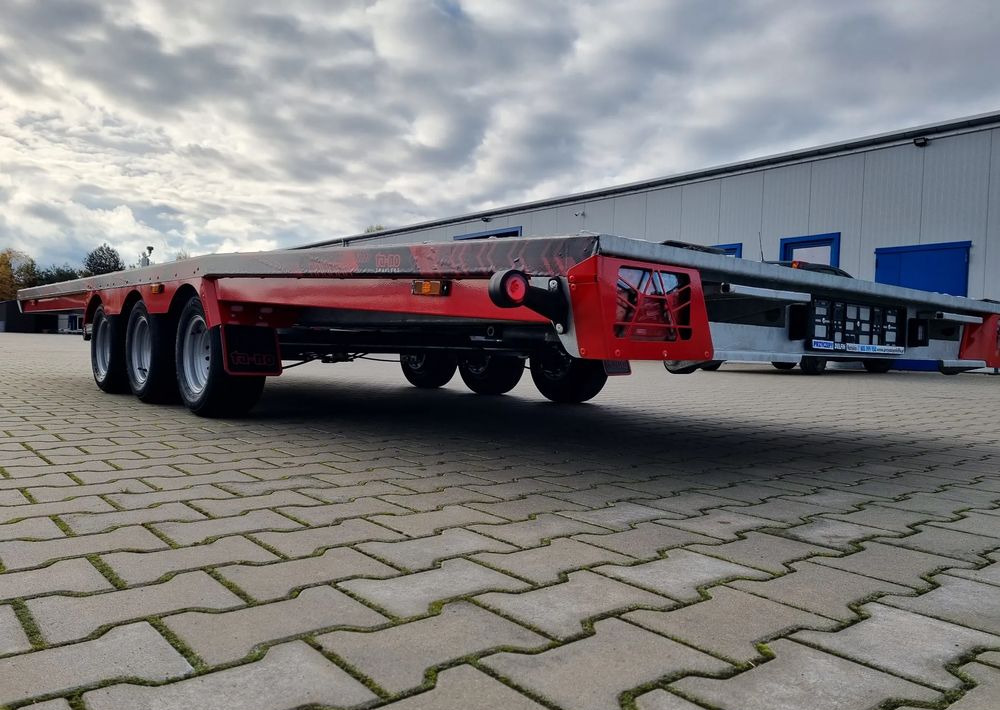 Trailer autotransporter baru TA-NO TA-NO Scorpio 55 PREMIUM laweta 3 osiowa 5.5m 3500kg DMC najazdy niski załadunek: gambar 10