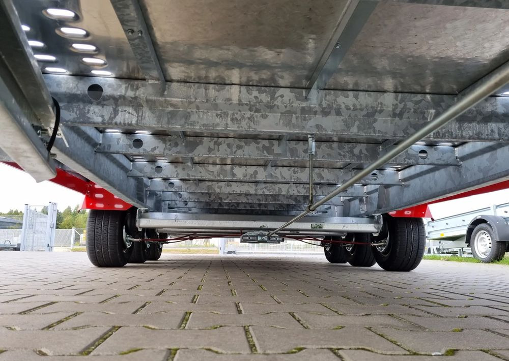Trailer autotransporter baru TA-NO TA-NO Scorpio 55 PREMIUM laweta 3 osiowa 5.5m 3500kg DMC najazdy niski załadunek: gambar 19