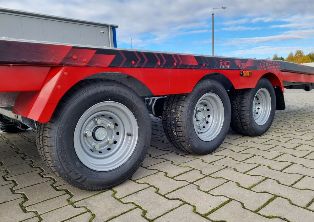 Trailer autotransporter baru TA-NO TA-NO Scorpio 55 PREMIUM laweta 3 osiowa 5.5m 3500kg DMC najazdy niski załadunek: gambar 12