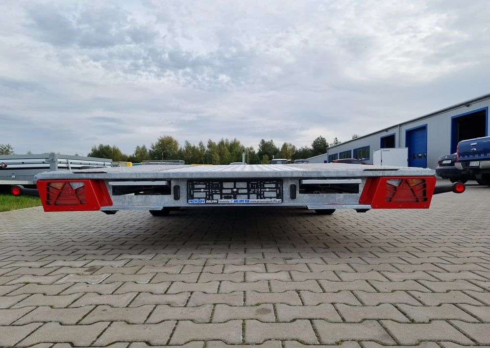Trailer autotransporter baru TA-NO TA-NO Scorpio 55 PREMIUM laweta 3 osiowa 5.5m 3500kg DMC najazdy niski załadunek: gambar 20