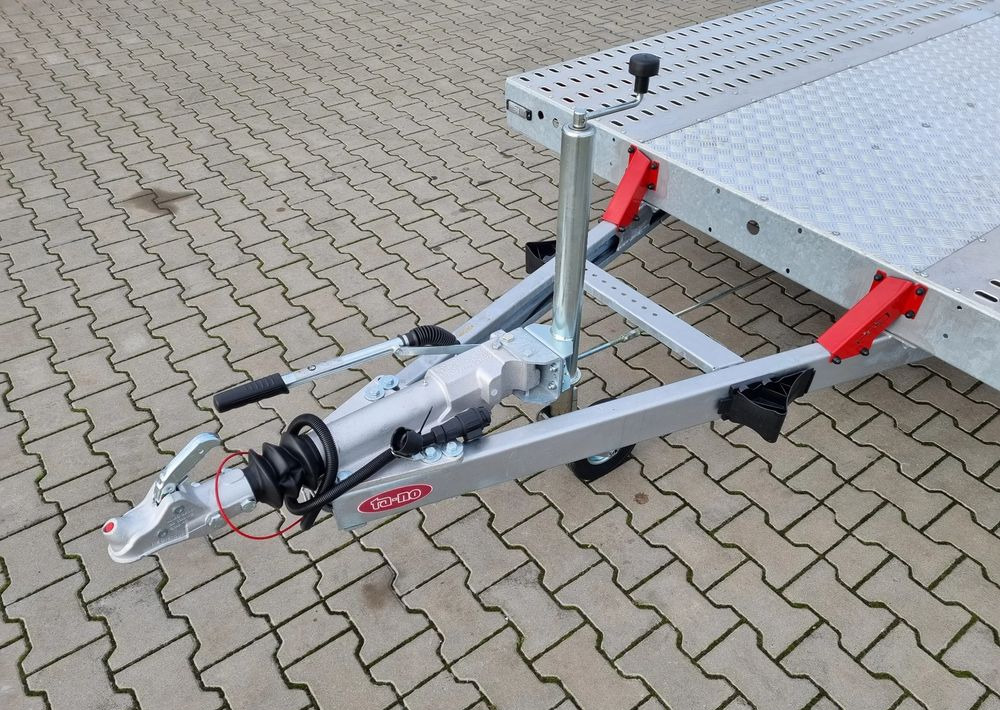 Trailer autotransporter baru TA-NO TA-NO Scorpio 55 PREMIUM laweta 3 osiowa 5.5m 3500kg DMC najazdy niski załadunek: gambar 13