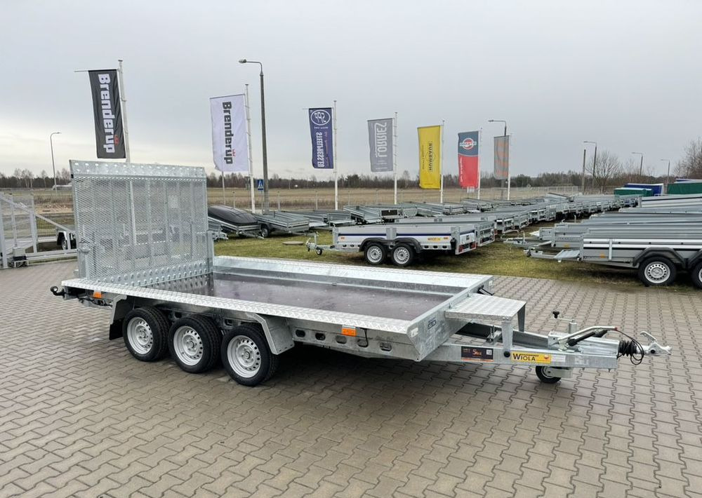 WIOLA B3540 MAX - 400 x 170 cm | 2546kg ładowności | trap stalowy | 3-osiowa budowlanka - Trailer untuk mesin konstruksi: gambar 1 WIOLA B3540 MAX - 400 x 170 cm | 2546kg ładowności | trap stalowy | 3-osiowa budowlanka - Trailer untuk mesin konstruksi: gambar 1