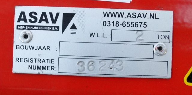 ASAV unknown | Hijsbalk Battery lifting beam 2 ton sn. 36243 outer dimensions 11 - Baterai untuk Peralatan untuk menangani material: gambar 4 ASAV unknown | Hijsbalk Battery lifting beam 2 ton sn. 36243 outer dimensions 11 - Baterai untuk Peralatan untuk menangani material: gambar 4