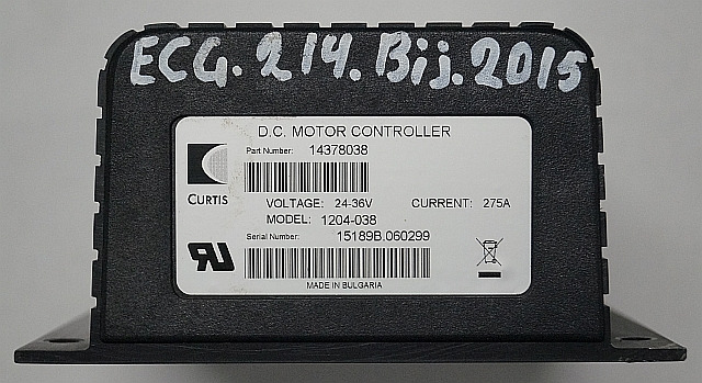 Curtis 14378038 | Rij regeling drive controller Curtis 1204-038 24-36V 275A sn. - ECU untuk Peralatan untuk menangani material: gambar 3 Curtis 14378038 | Rij regeling drive controller Curtis 1204-038 24-36V 275A sn. - ECU untuk Peralatan untuk menangani material: gambar 3