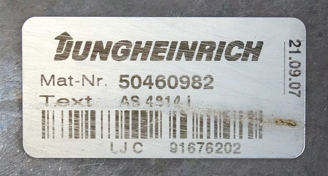 Jungheinrich 50460982 | Rij regeling Drive controller AS4814i from ETV214 year 2 - ECU untuk Peralatan untuk menangani material: gambar 2 Jungheinrich 50460982 | Rij regeling Drive controller AS4814i from ETV214 year 2 - ECU untuk Peralatan untuk menangani material: gambar 2