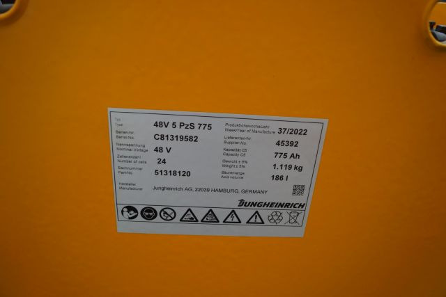 Jungheinrich unknown | Battery 48V775Ah 48 5PZS775 Year 2022 weight 1119 kg sn. - Baterai untuk Peralatan untuk menangani material: gambar 4 Jungheinrich unknown | Battery 48V775Ah 48 5PZS775 Year 2022 weight 1119 kg sn. - Baterai untuk Peralatan untuk menangani material: gambar 4