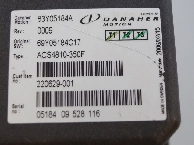 Toyota/BT 220629-001 | Danaher motion AC Superdrive motor controller 83Y05184A A - ECU untuk Peralatan untuk menangani material: gambar 2 Toyota/BT 220629-001 | Danaher motion AC Superdrive motor controller 83Y05184A A - ECU untuk Peralatan untuk menangani material: gambar 2